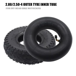 9 Inch Off-road Tire 2.80/2.50-4 Outer Tyre Inner Tube Fits Gas /Electric Scooter ATV Elderly Mobility Scooter Wheelchair 2.50-4