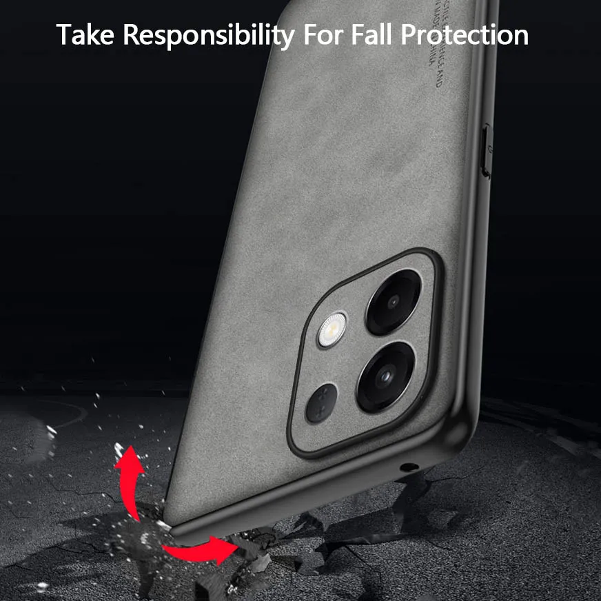 ل ممن لهم K13 توربو برو K12 زائد K12S K11X تنقش الملمس بولي Leather حافظة جلدية خلفية ماتي المضادة للبصمة حامي الكاميرا قذيفة #4