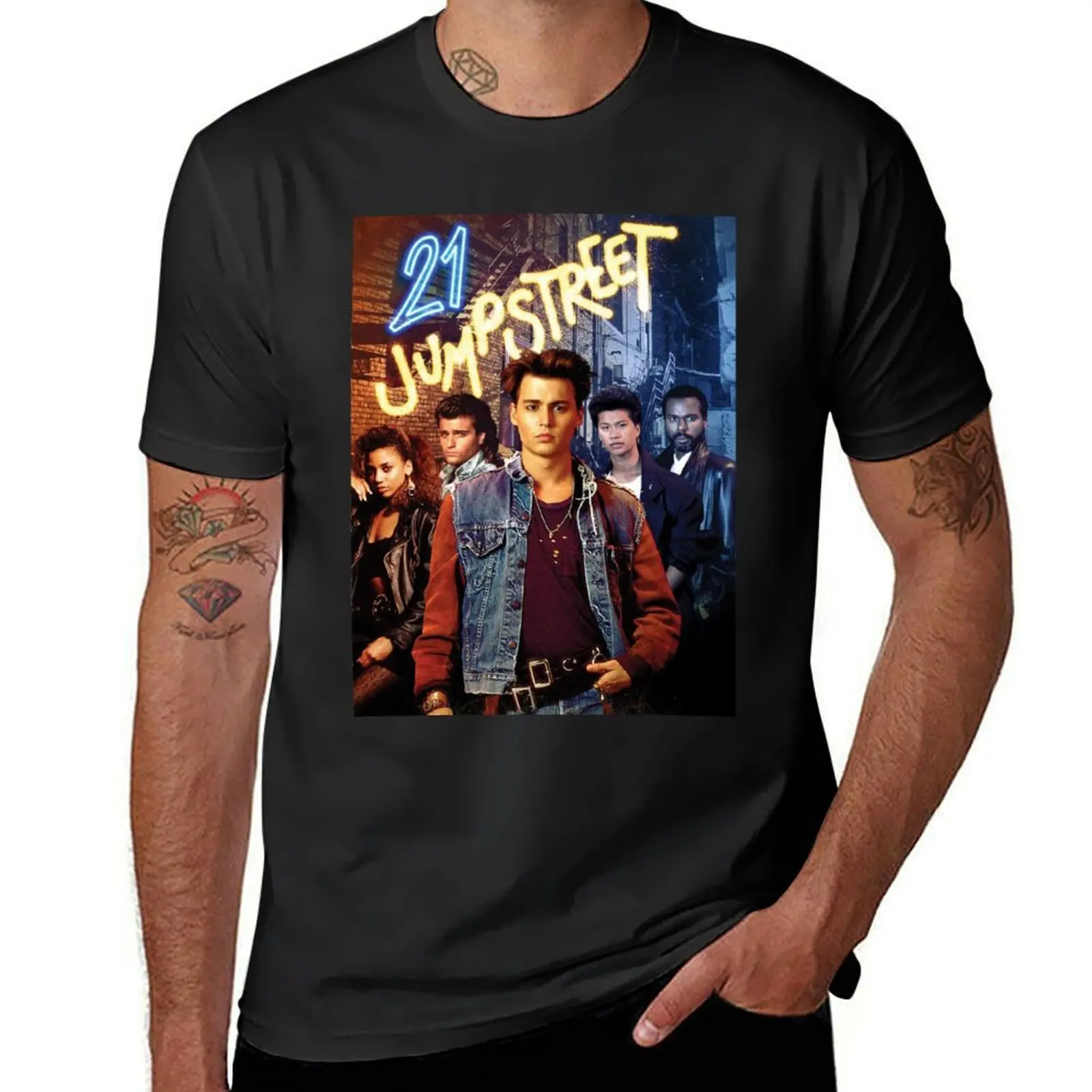 

21 Jump Street Retro T-Shirt customs tops new edition boys whites slim fit t shirts for men