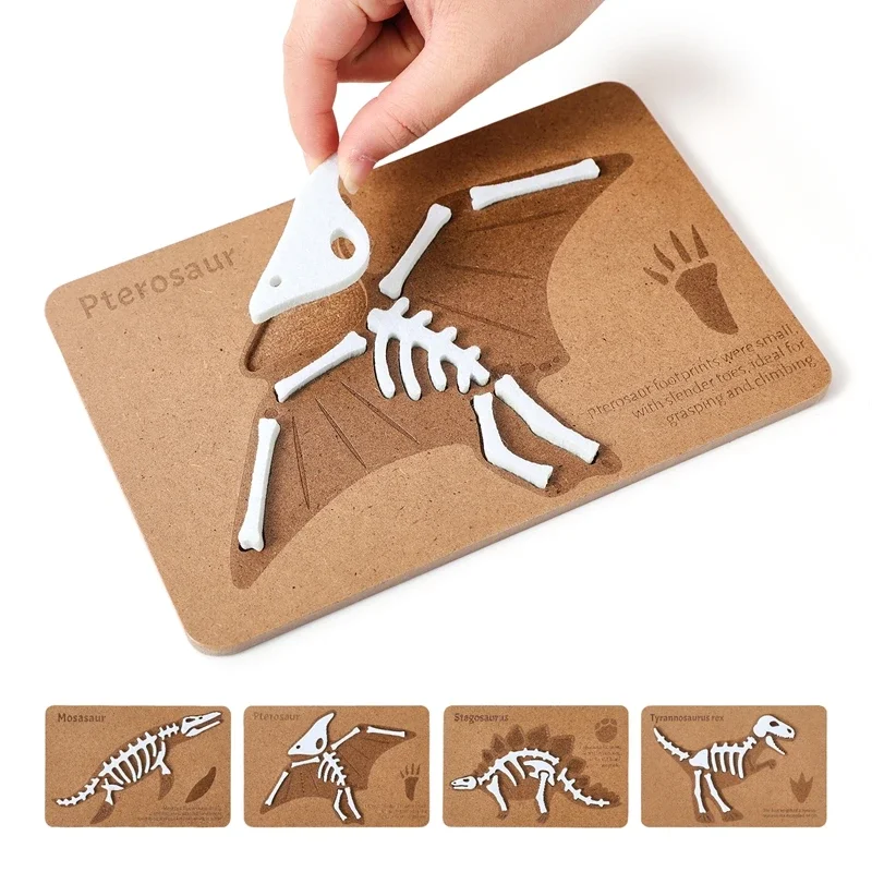 Montessori Baby And Mother Toys Dinosaur Fossil Toys Are Super Suitable For Little Explorers To Simulate Fossil Dinosaur Bones