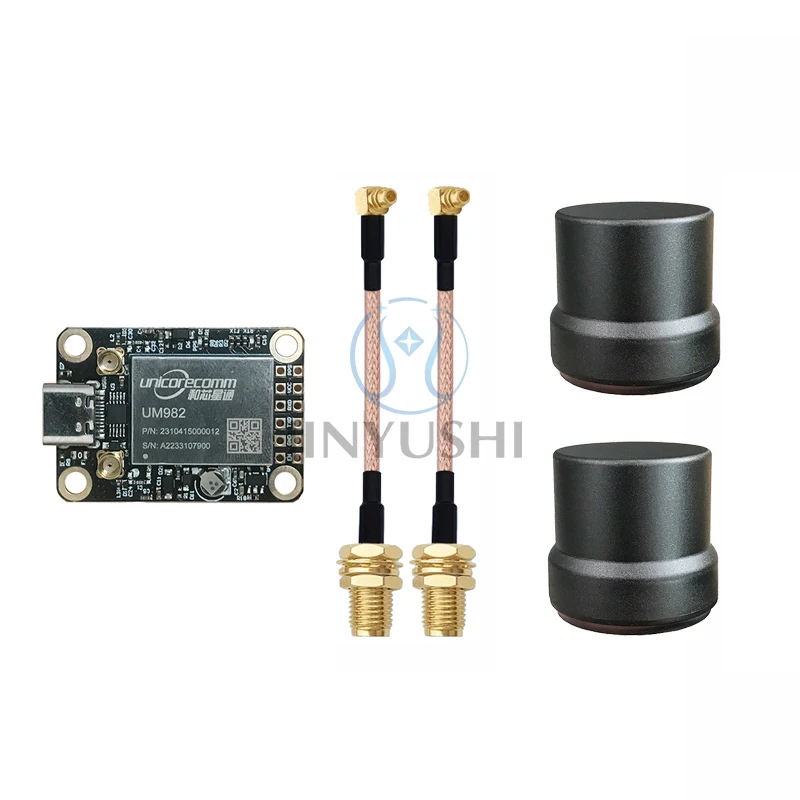 placa unicorecomm core em 982d1 usb tipo c modulo de alta precisao posicionamento rtk gnss gps bds glonass galileo um982 01