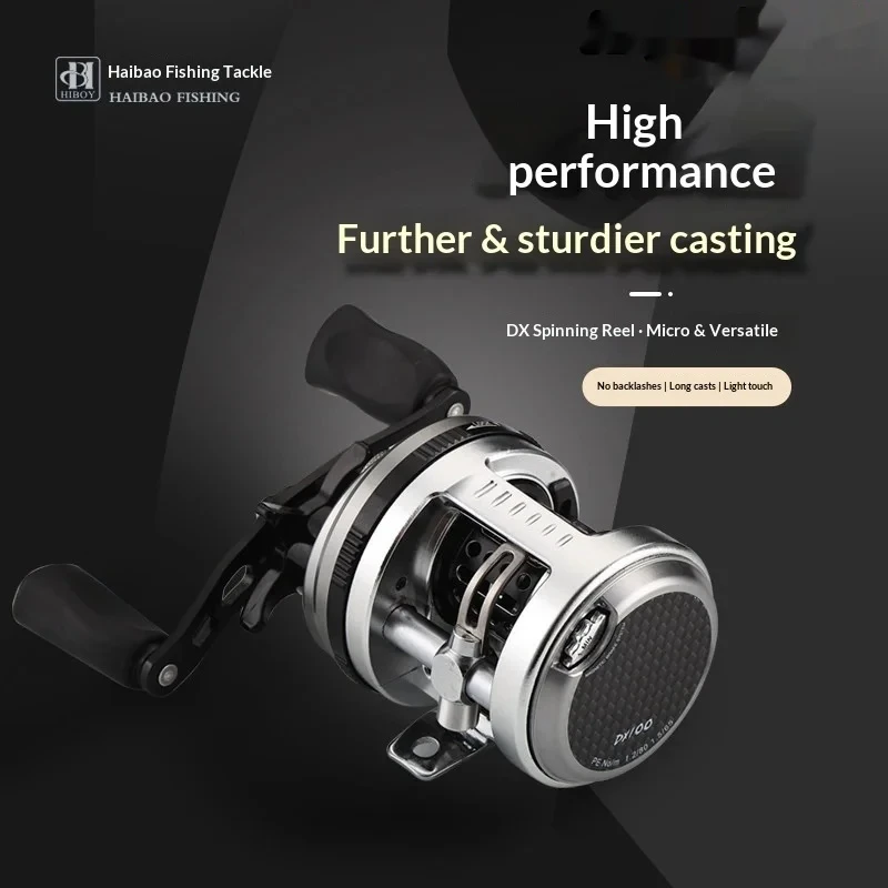 Горячая новинка: рыболовная катушка Haibao Hiboy DX Micro Metal Drum с магнитным тормозом для пресноводной и морской рыбалки на приманку для рыболовов