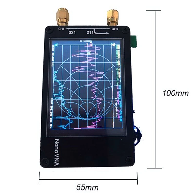 Nanovna VNA 2.8 Inch Network Analyzer Antenna Analyzer 50Khz - 900Mhz Antenna Analyzer Built-In Battery