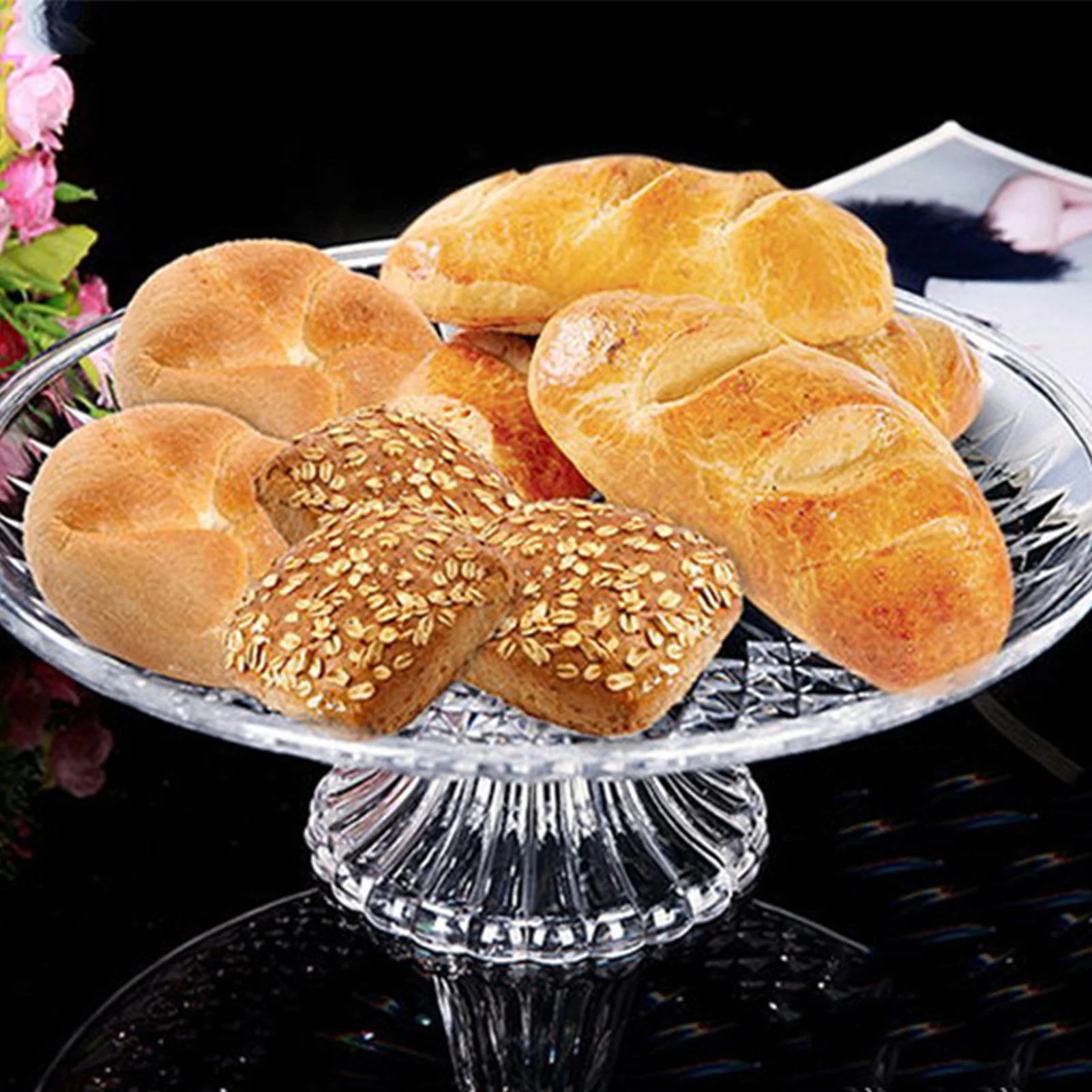 15 سنتيمتر أطباق الوجبات الخفيفة الفاكهة كب كيك حامل عرض طبق الغذاء الصف أطباق تقديم آمنة لحفلات أعياد الميلاد حفلات الزفاف استحمام الطفل