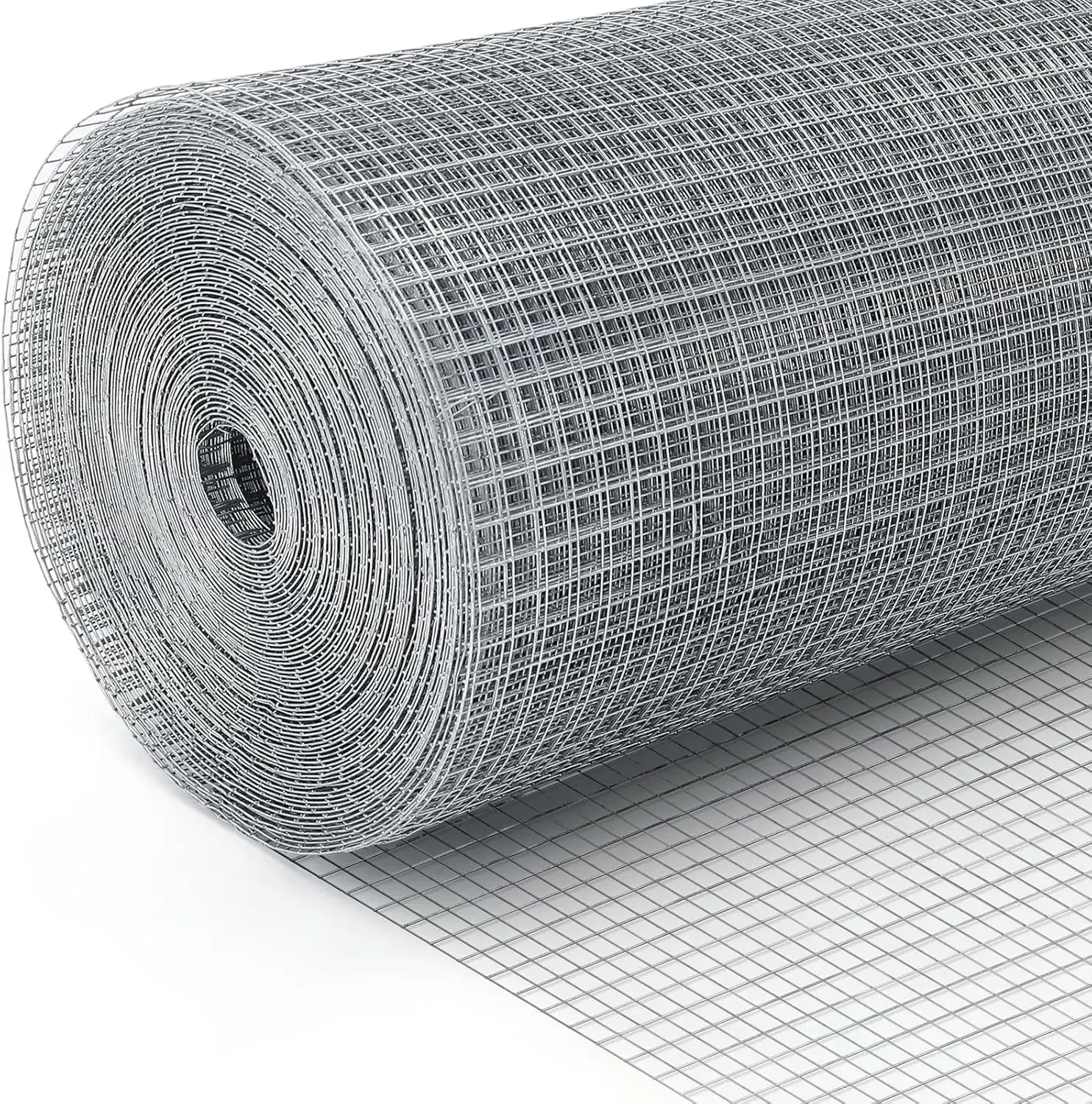 

Hardware Cloth 1/2 Inch 48inx100.1ft 19 Gauge Square Chicken Wire Fence Mesh Roll Raised Garden Bed Plant Supports Poultry
