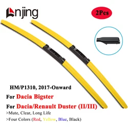 LNJING Colorful Car Windshield Wiper Blade For Dacia Renault Duster HM Bigster P1310 SUV 2017 2018 2019 2020 2021 2022 2023 2024