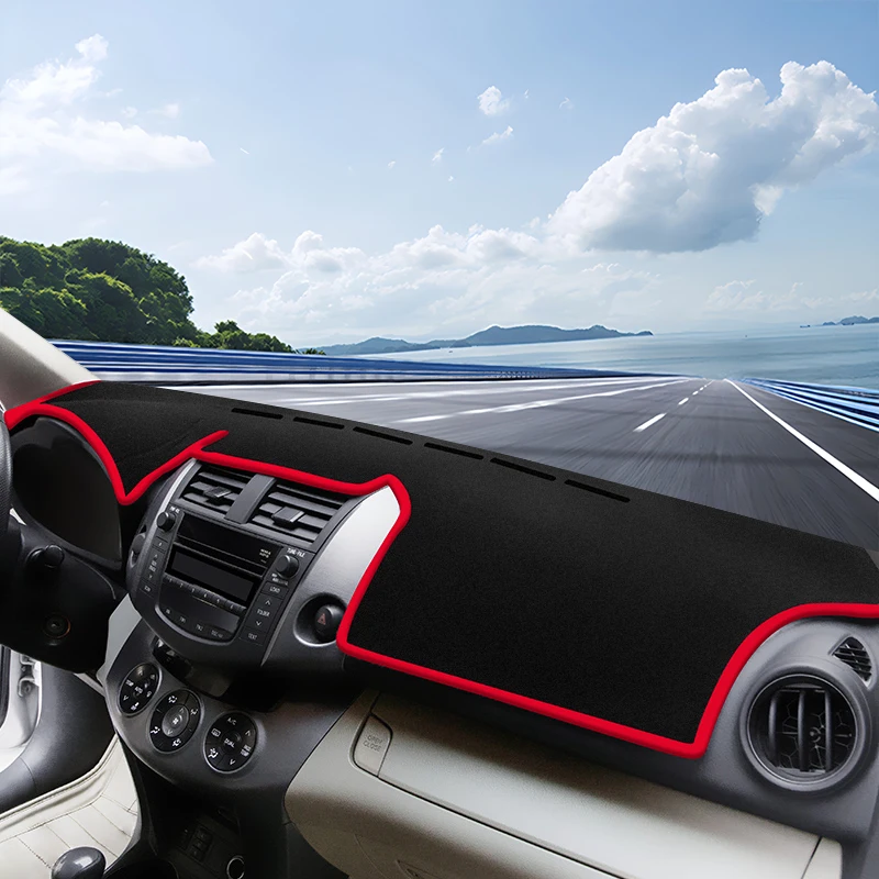 Car Dashboard Cover Avoid Light Pads Non-Slip Mats Sun Shade Carpets For Toyota RAV4 XA30 MK3 2006 2007 2008 2009 2010 2011 2012