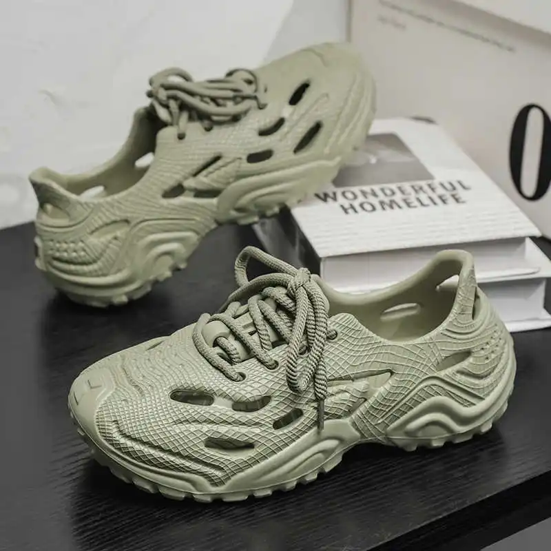 

Autumn Round Tip Men's Shoes Sport Original Men's Sandals Slippers 42 Sneakers Footwears Resort Mobile Tenia Shows Real