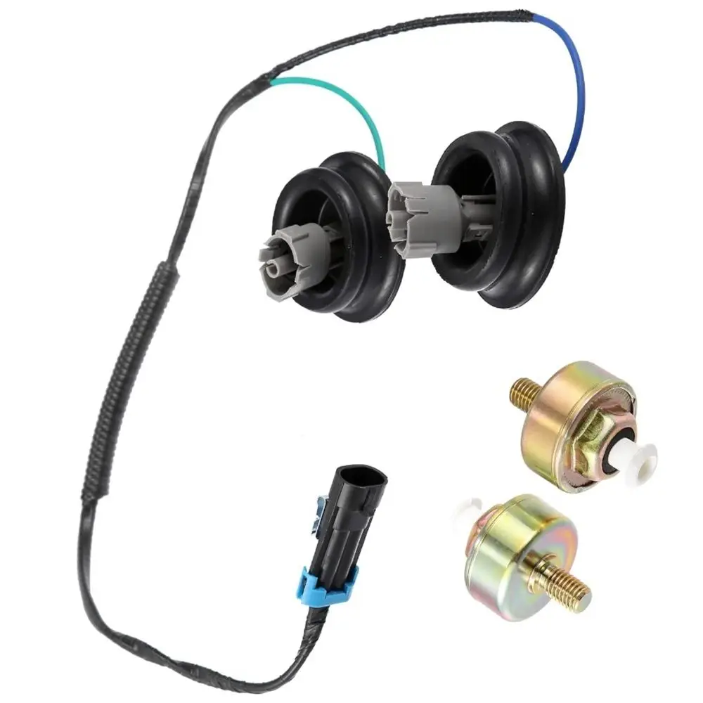 

2 шт. датчики детонации с жгутом проводов для Chevy Suburban Silverado Avalanche Tahoe GMC Sierra Hummer 12601822 12589867