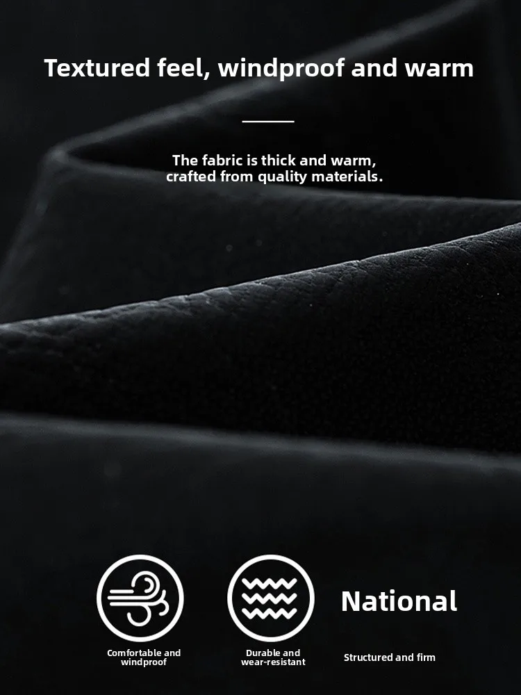 Casual PU Leather Jaet Men's Spring Autumn New Sle Trendy Brand Workwear irt Collar Long Sve Windproof Youth Coat