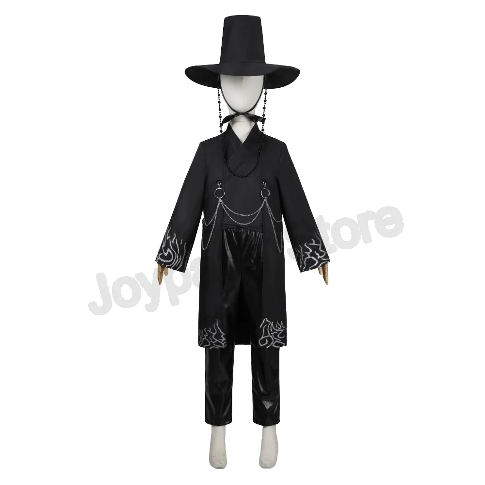 شيطان الصيادين KPOP ساجا الأولاد جينو تأثيري حلي الاطفال الرجال موحدة قبعة الأظافر الدعائم تأثيري أنيمي الزي حفلة الهالوين البدلة