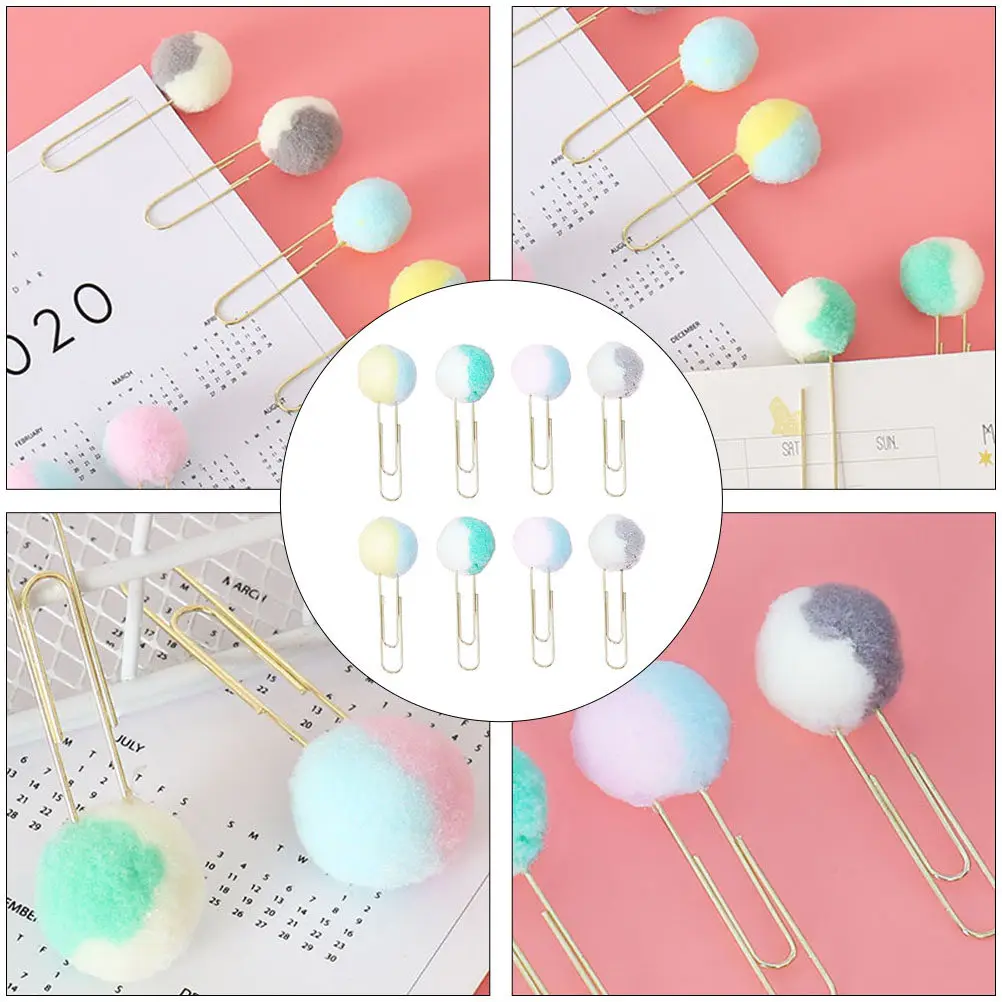 

Colorful Book Clips Anti-deformation Multi-function Metal Paper Stationery Colored Small