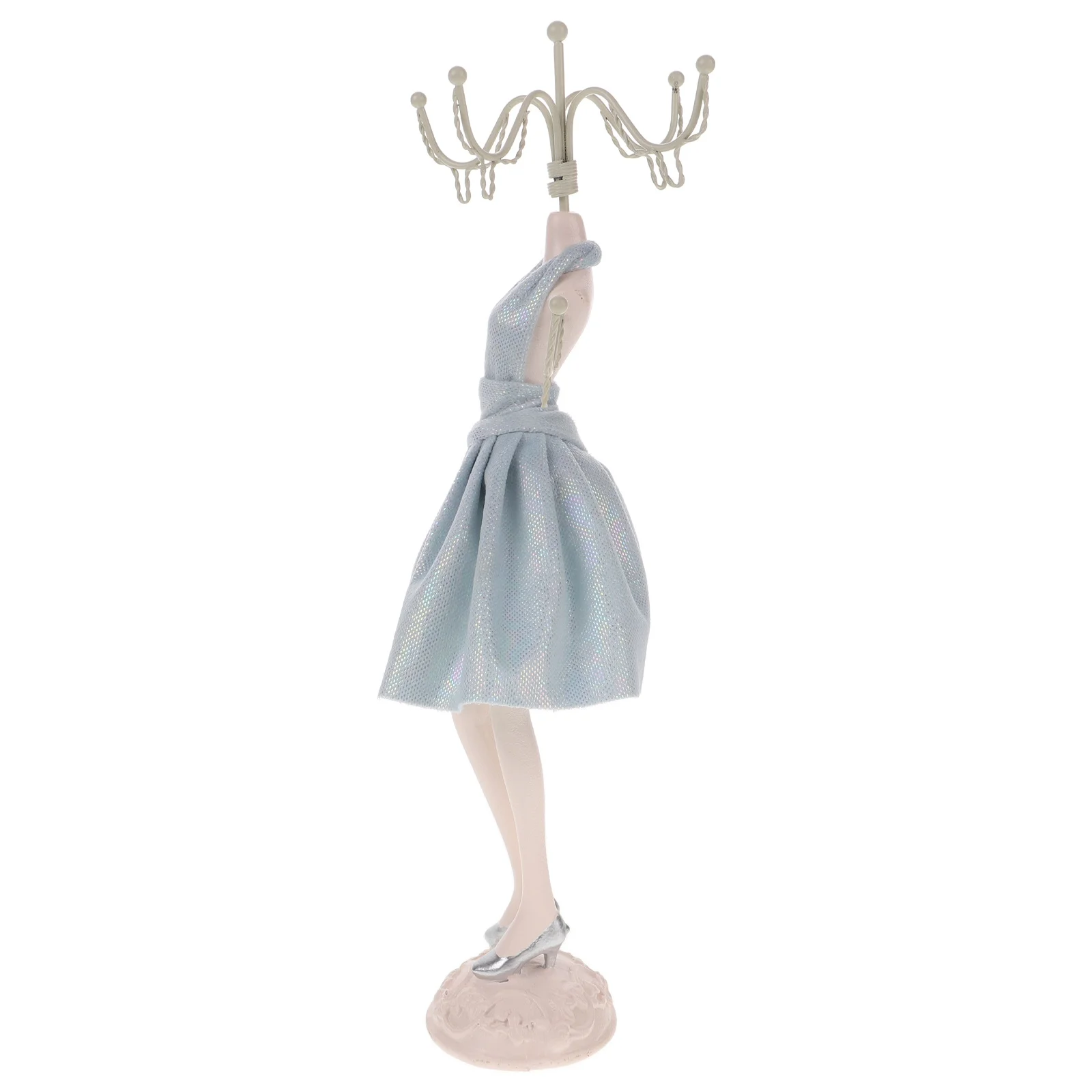 

Necklace Display Stand Vintage Jewelry Organizer Rack Stable Holder for Store Trade Shows Jewelry Display Stand