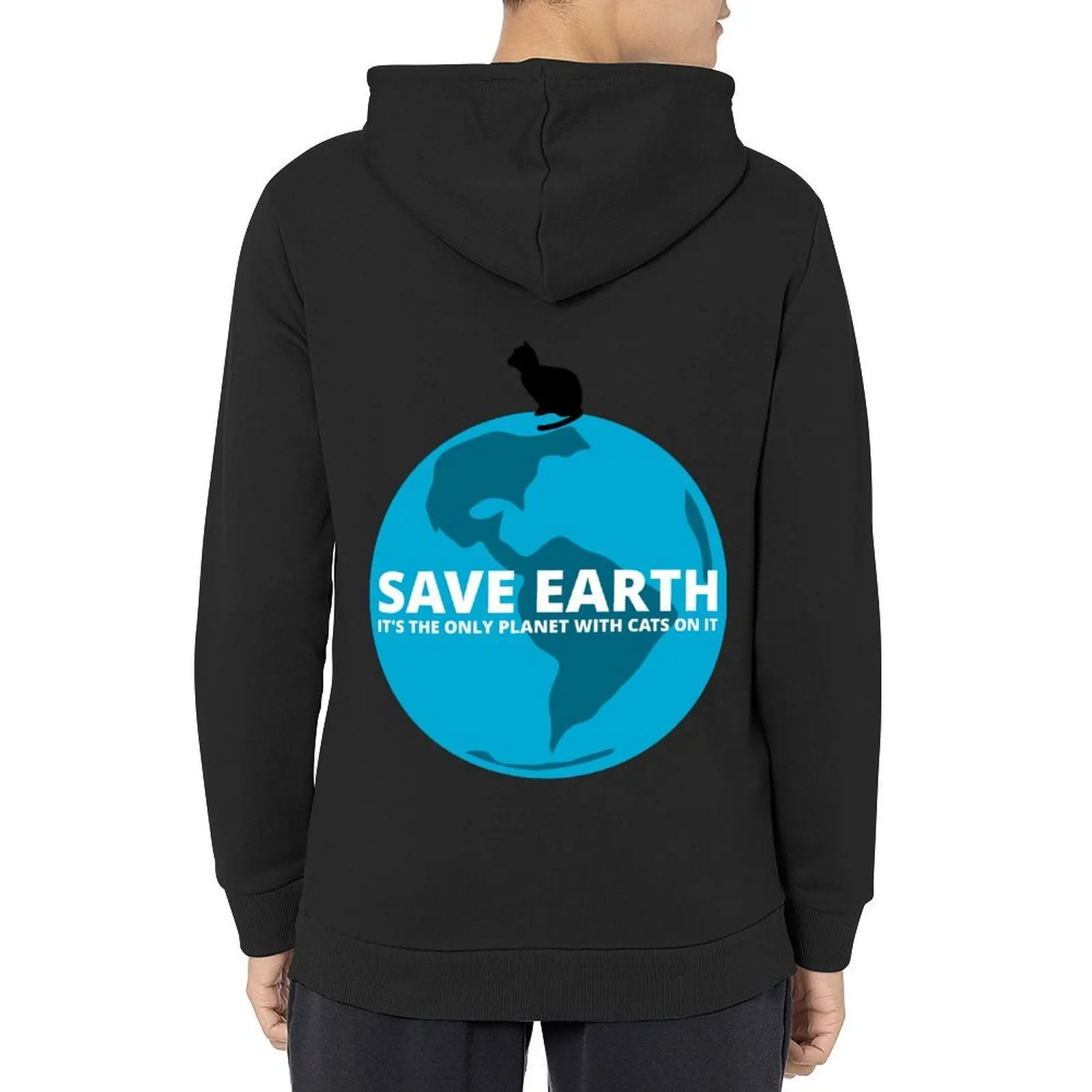 

Save Earth - It's the only Planet with Cats Hoodie anime clothes men's clothes anime clothing mens hoodie
