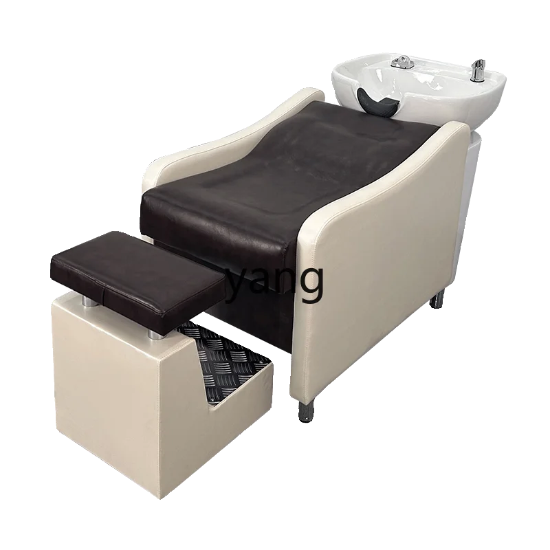 CX ceramic basin semi-reclining shampoo bed barber shop hair salon hair salon special