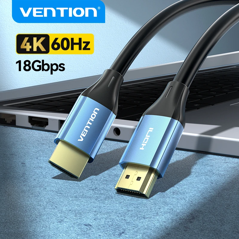 Vention Kabel kompatybilny z HDMI 4K 2.0 Cabo do PS4 Xiaomi Mi Box Splitter Switch 60Hz Kabel audio do Apple TV Przewód wideo HDMI