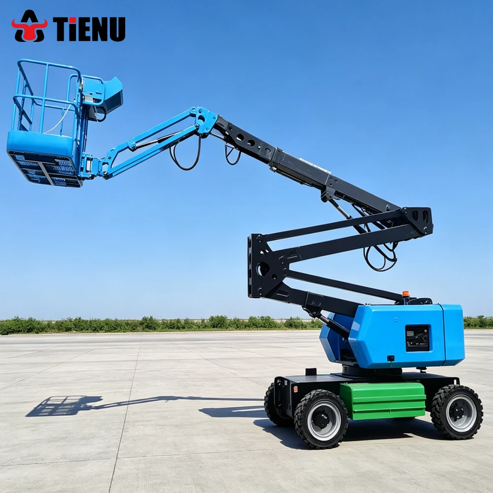 Customized 6 Meter And 12 Meter Electric Lifting Platforms Construction Material Lifts And Electric Articulated Boom Lifts