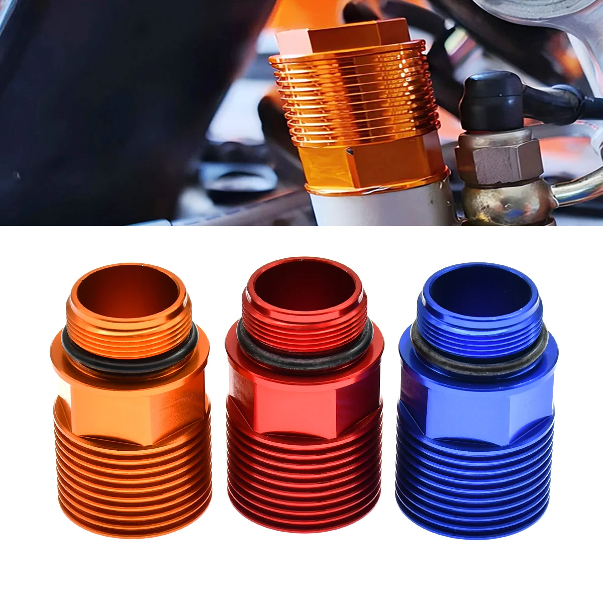 CNC Rear Brake Reservoir Extension Fluid Cylinder For KTM XC XCF EXC SX SXF For Sherco SE250 SE300 SEF250 SEF300 SEF450 SEF510