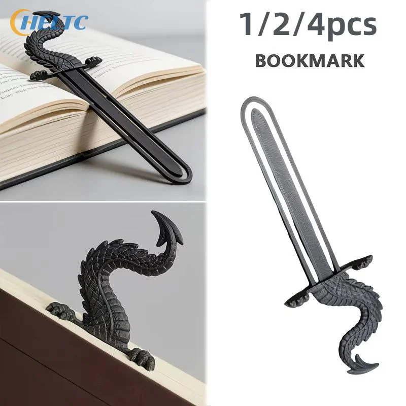 Dragon Tail Bookmark Creative Fantasy Themed Page Marker 1/2/4pcs Perfect Gift for Book Enthusiasts Kids Adults