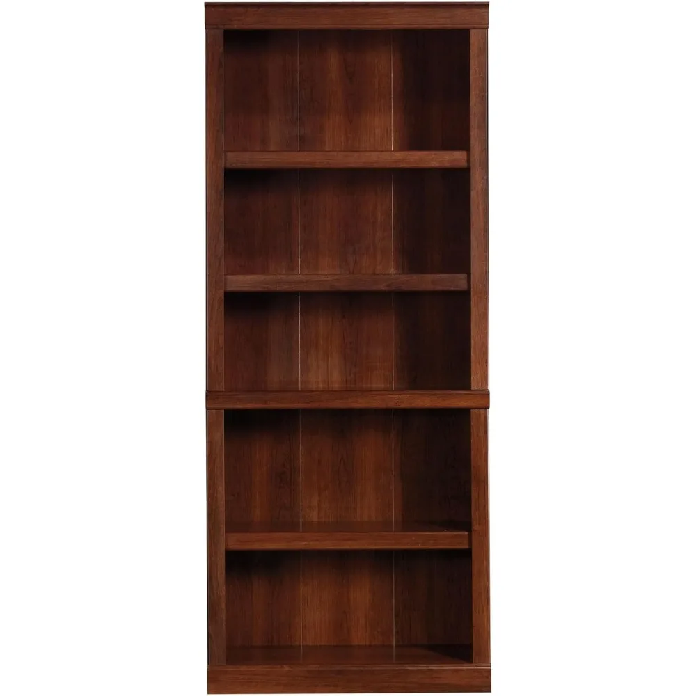 Bibliothèque 72H à 5 étagères, cerisier chaud