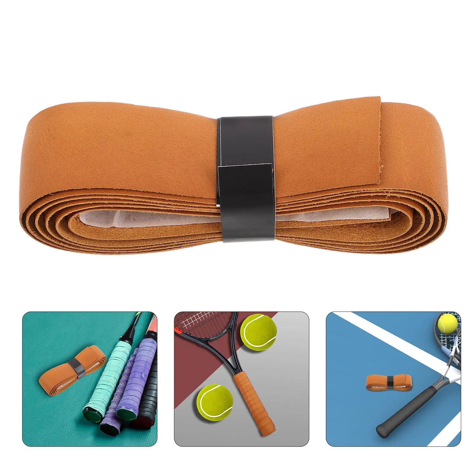 

Tennis Racket Grip Tape Non Slip Sweat Absorbent Handle Cover for Badminton Rackets Bicycle Handlebar Sports