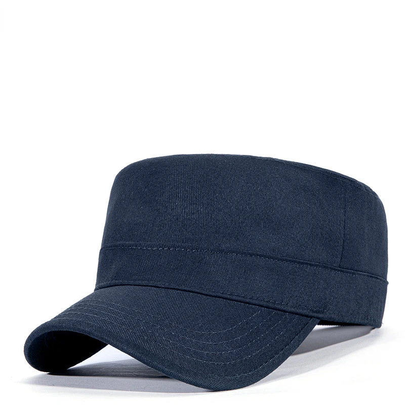 High Quality Classic Military Hat Men Flat Top Outdoor Sports Army Tactical Cap Lagre Size 58CM 60CM 62CM