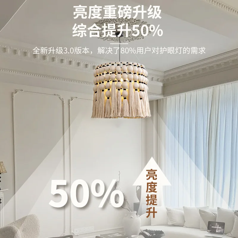 Lampada medievale con nappa, sala da pranzo, camera da letto, negozio di abbigliamento in famiglia retrò, lampada principale