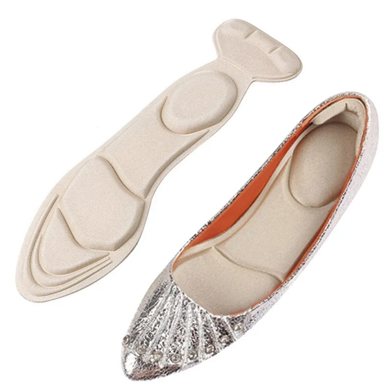 1Pair T-shaped Memory Foam Insoles Invisible Women Arched Support Insert High-heels Shoe Pads Heel Protection Insole image 2