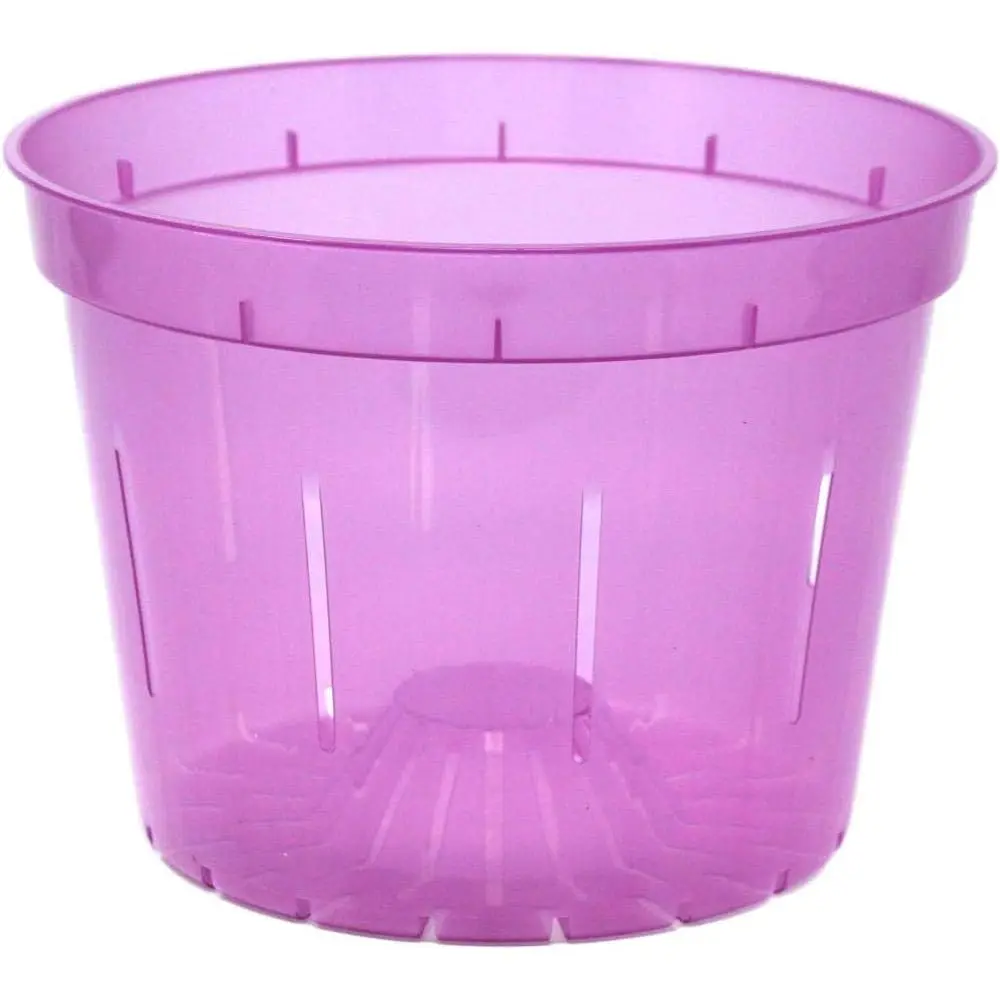 

10-дюймовые прозрачные горшки с прорезями - набор из 3 штук (розовый кварц)