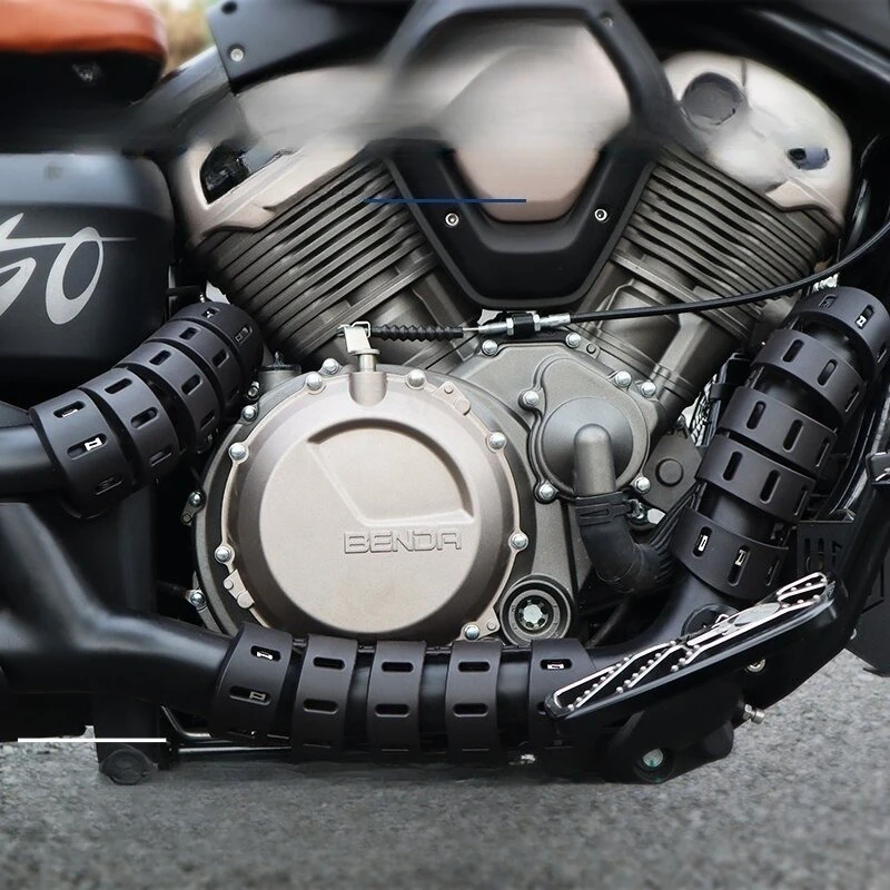 

Exhaust Heat Shield Guard for QJMOTOR Shan 600 – Fit Chinchilla 350/450, Benda Napoleon 450, Black Flag 500
