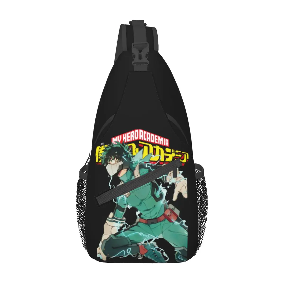 My Hero Academia Deku Crossbody Sling Bags Pattern Chest Bag anime Shoulder Backpack Daypack for Hiking Outdoor Cycling Bag