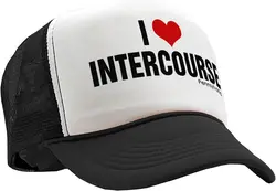 I Heart Intercourse Pennsylvania pa Joke - czapka typu Trucker w stylu retro w stylu vintage