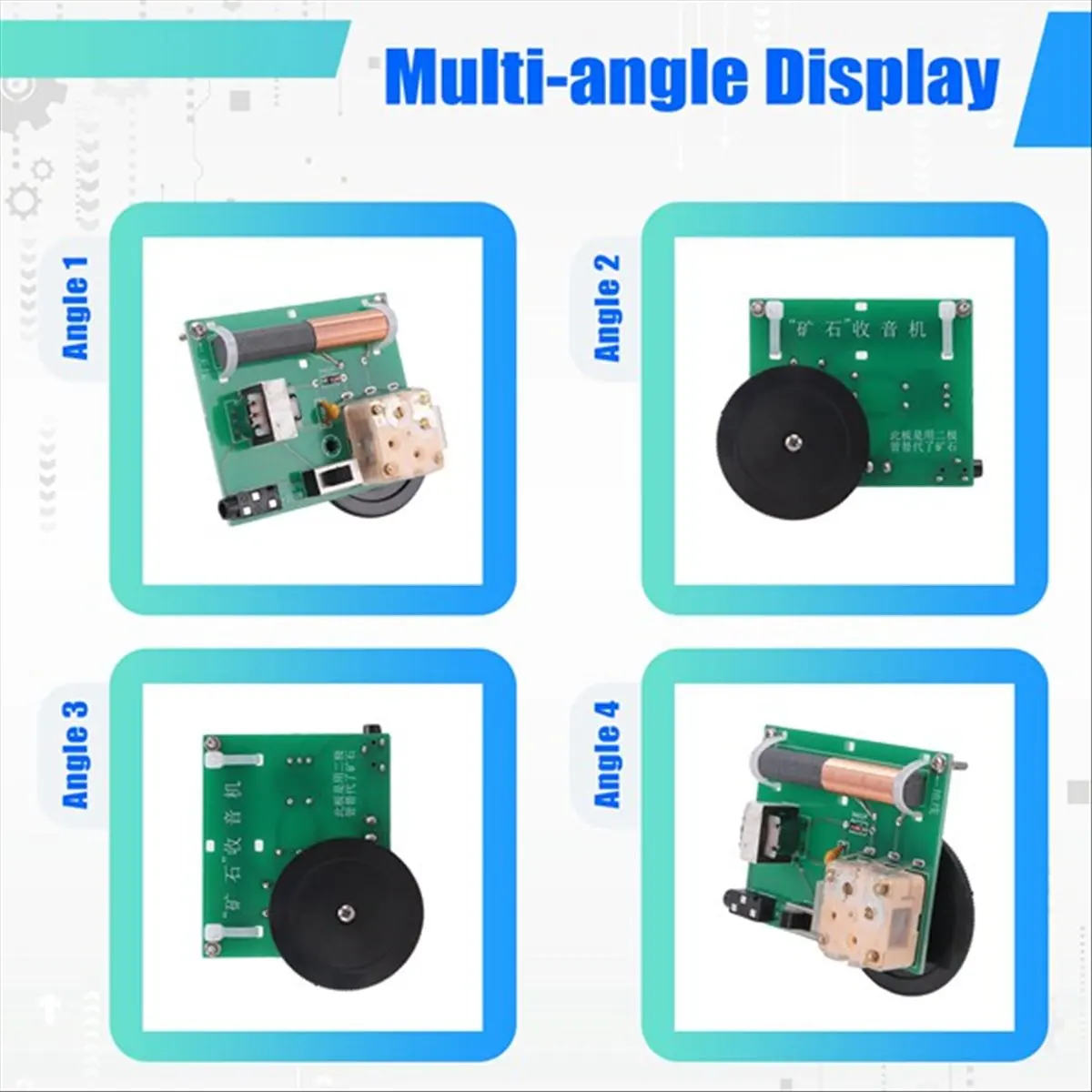 Goodprice Crystal Radio It Has an Impedance Matching Transformer Can Receive Radio Signals Normally DIY Radio Kit