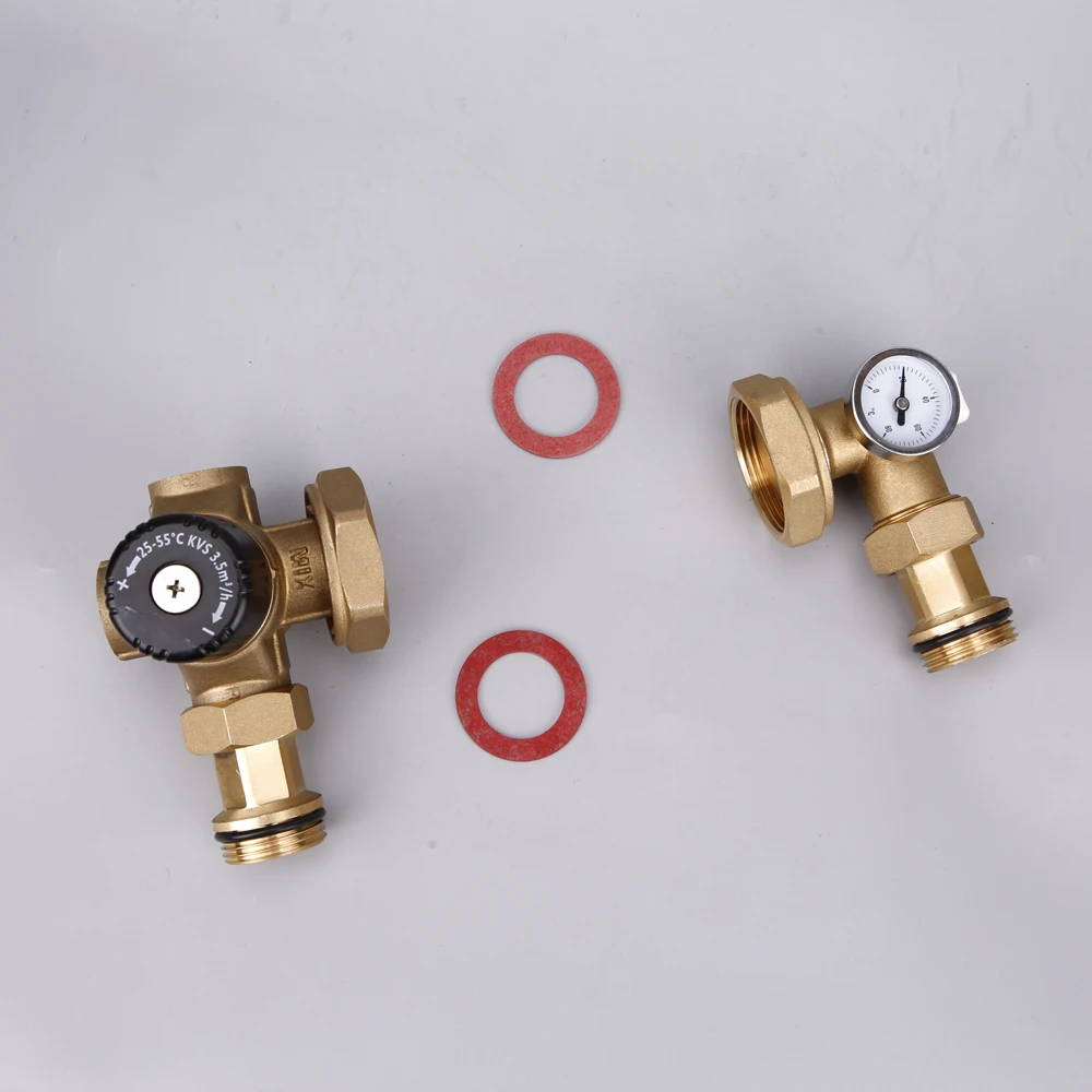 Underfloor heating manifold mixing valve fittings union fitting plumbing