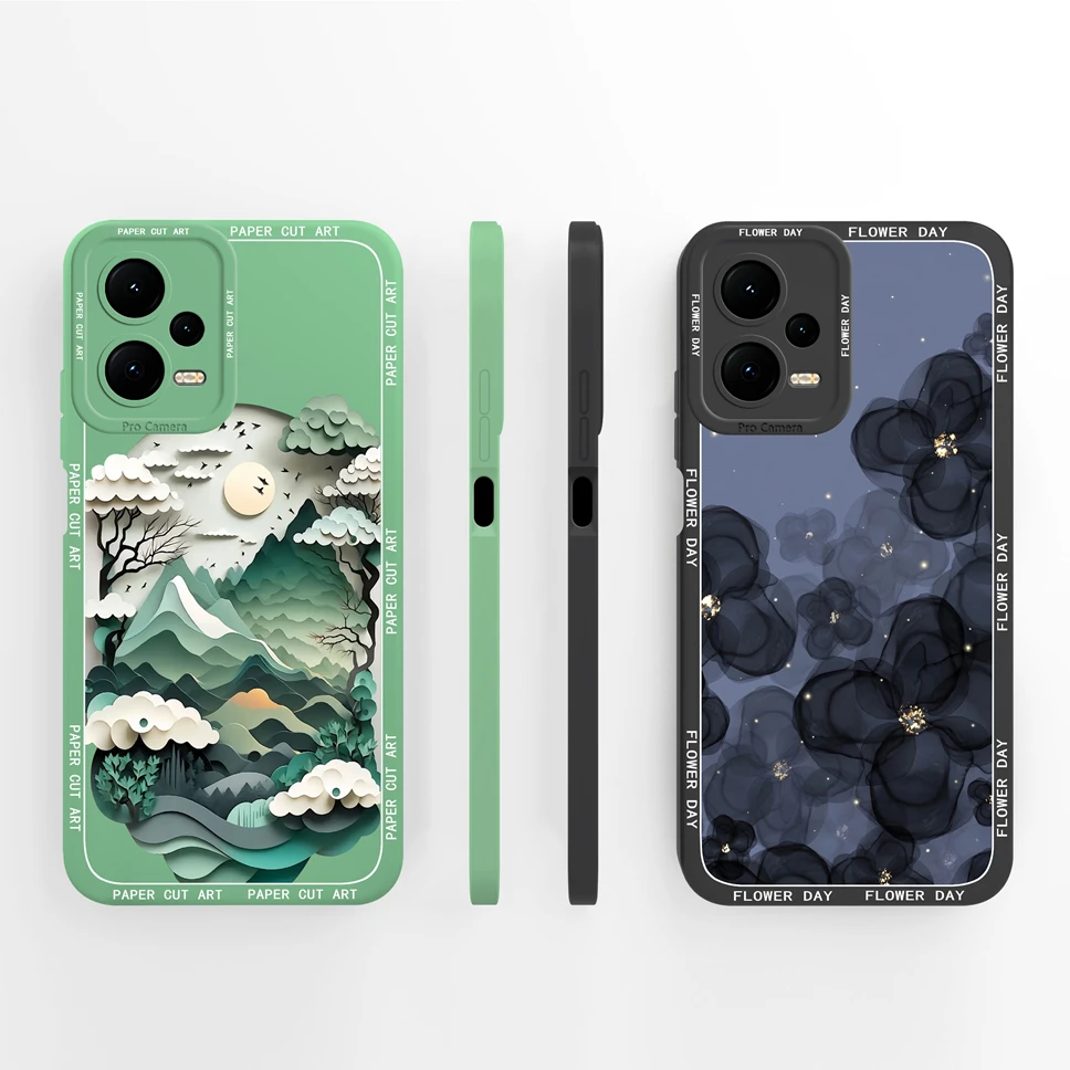 Cases For Redmi Note 12 Pro Plus 4G 5G Lovely Flower Star Protection Soft Silicone Cover For RedmiNote12 12Pro Plus 4G 5G Fundas