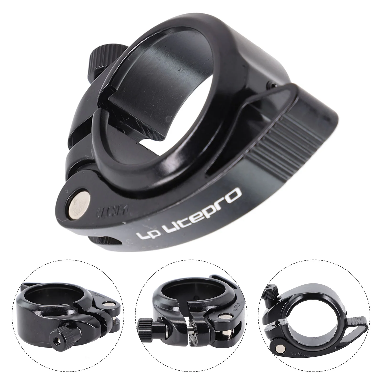 

Reliable Bike Seatpost Clamp Lightweight Aluminum Alloy Quick Release Clamp 41mm Inner Diameter 34 9mm Tube Diameter