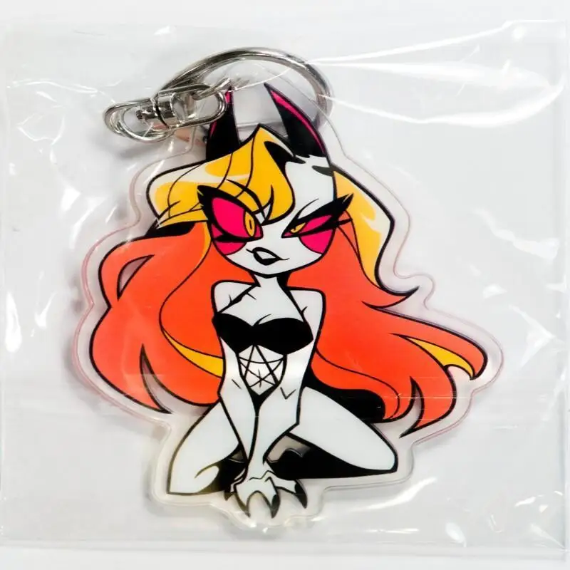 Hazbin Hotel Summer Demon Charlie Limited Acrylic Keychain Anime Schoolbag Pendant Bag Pendant Anime Collections Gifts