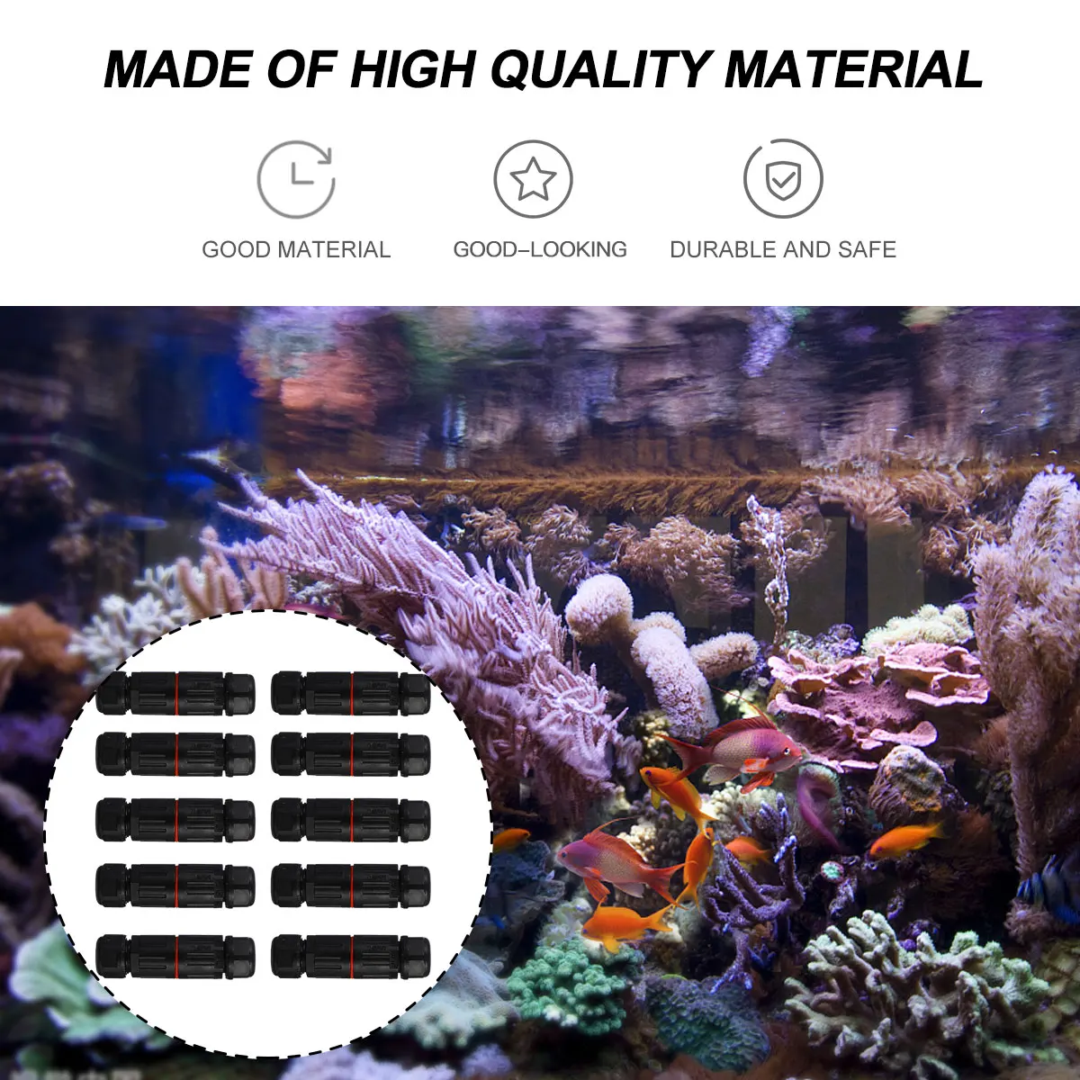 

10pcs Waterproof Cable Connector Wire Splice Outdoor Light Assorted Retardant Moisture Proof Screw Thread Mini Size