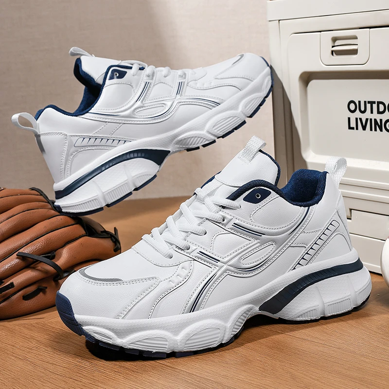 

2026 Мужские массивные беговые кроссовки премиум-класса, нескользящая, износостойкая, прочная, повседневная, универсальная, дорожная спортивная обувь