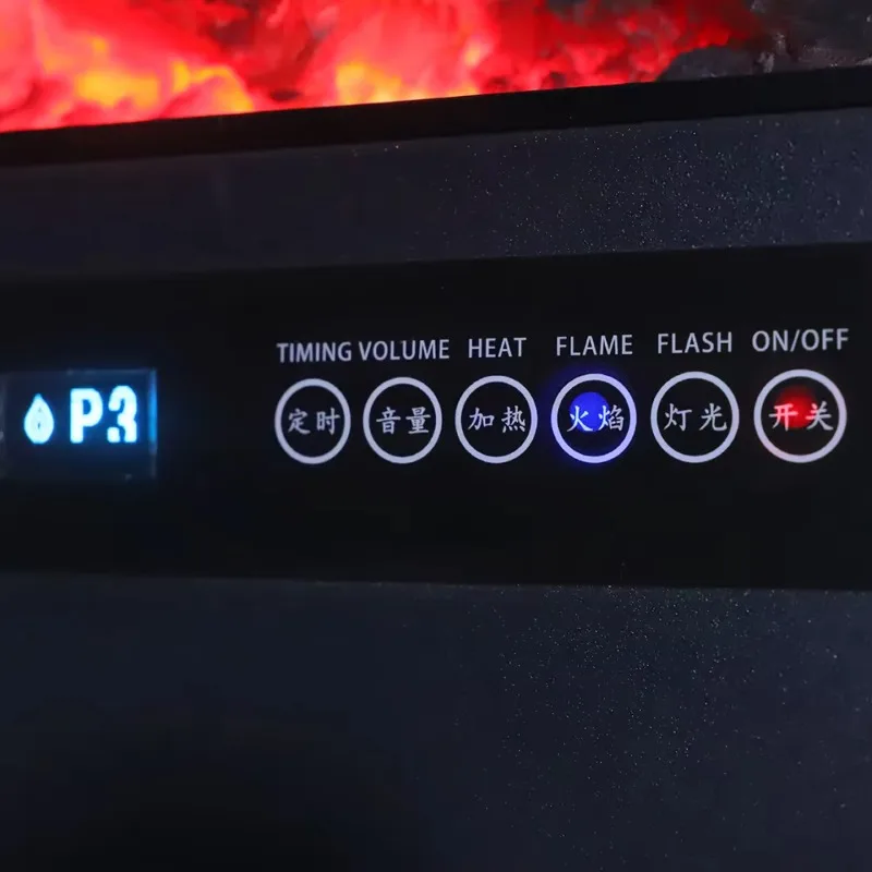 E-Smart Länge 660 mm Smart Real Cozy Fire Illusion Schillernder holzverbrennender intelligenter elektrischer Kamin