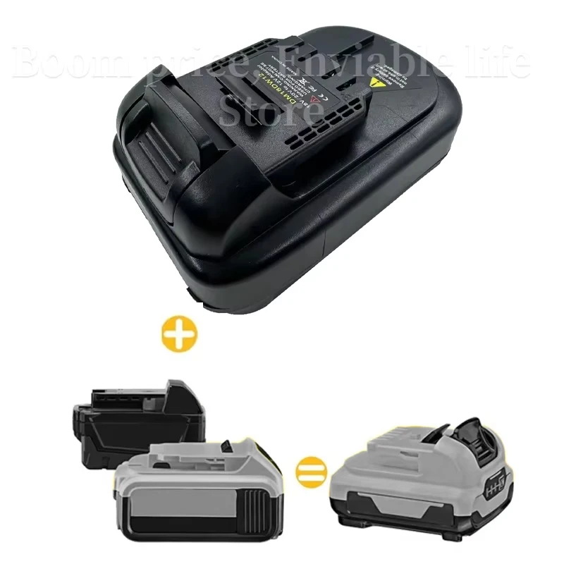 Battery Adapter for Dewal，20V to 12V Power Tools DM18DW12 Adapter Converter for De-walt Milwaukee，18V to Replace for Dewal，12V