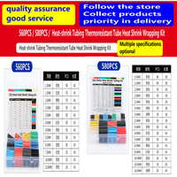 560PCS/580PCS/  Heat-shrink Tubing Thermoresistant Tube Heat Shrink Wrapping Kit