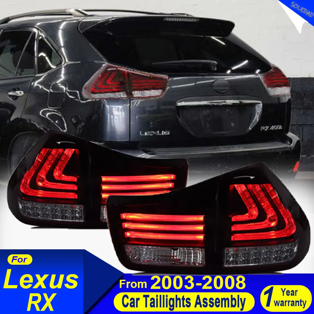 Car Styling taillight for Lexus RX RX300 RX350 RX400 Tail Lights 2003-2008 LED Tail Lamp DRL Signal Brake Reverse Accessories