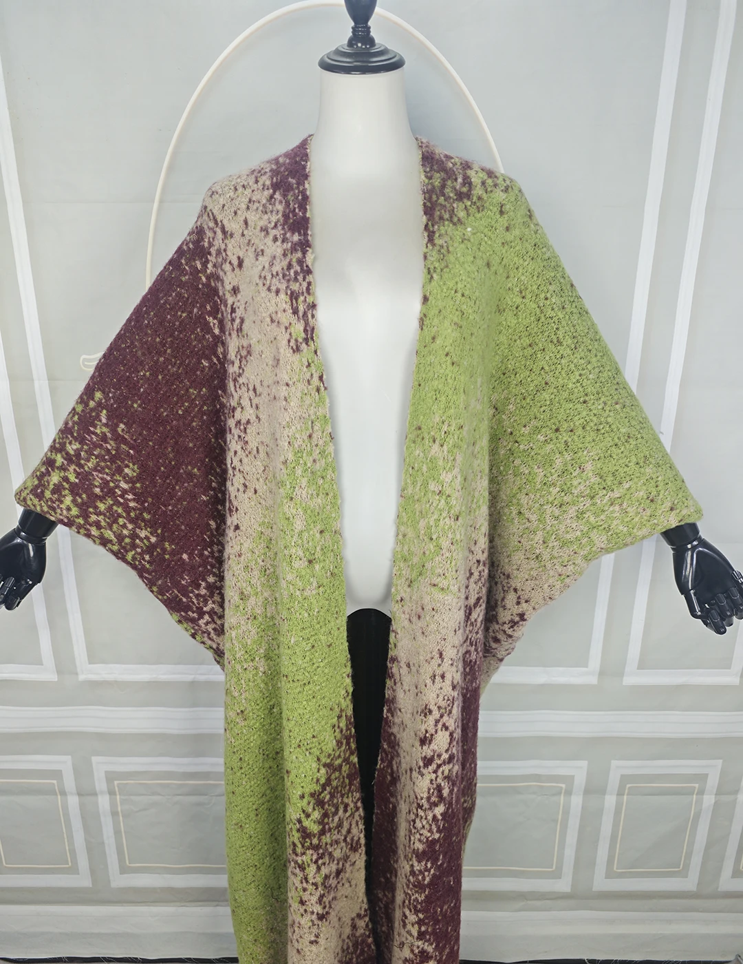 الشتاء الأفريقي الجديد المطبوع مفتوح الجبهة الكيمونو أنيقة سيدة حفلة دافئة غامض طويل بالأزرار الفاخرة عباية وتتسابق النساء العباءات