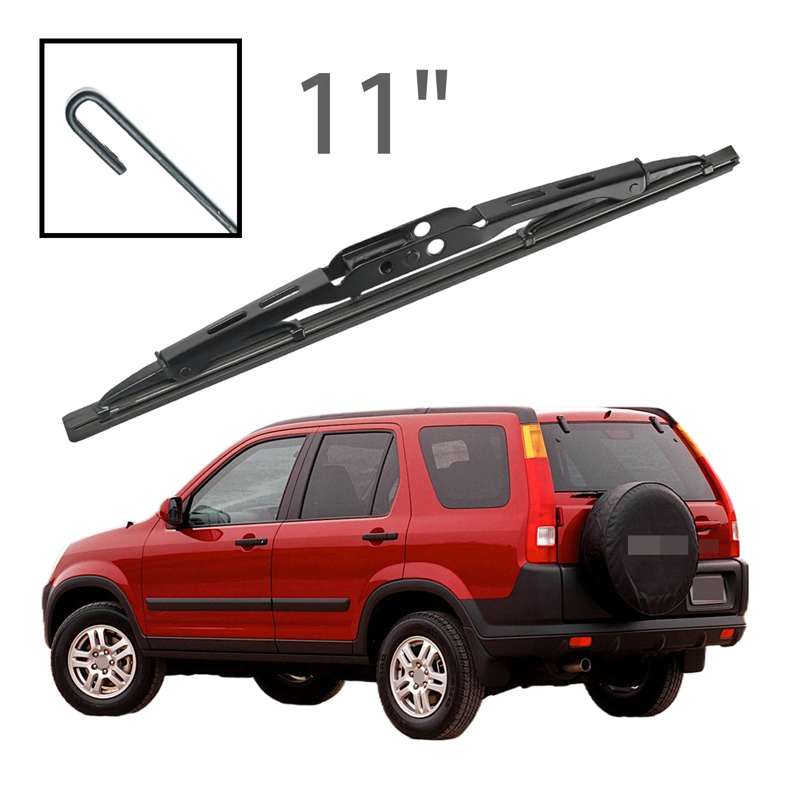 Lame D'Essuie-Glace De Lave-Glace Pare-Brise ArrièRe 11 "Pour Honda Cr-V Crv Mk1 Mk2 2000-2006 Accessoires Voiture Balais Essuie Glace Bras