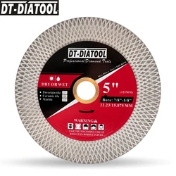 DT-DIATOOL 125mm X Mesh Diamond Cutting Grinding Saw Blade Ceramic Porcelain Stone Turbo Tile Marble Grinder Wheel Cutting Disc