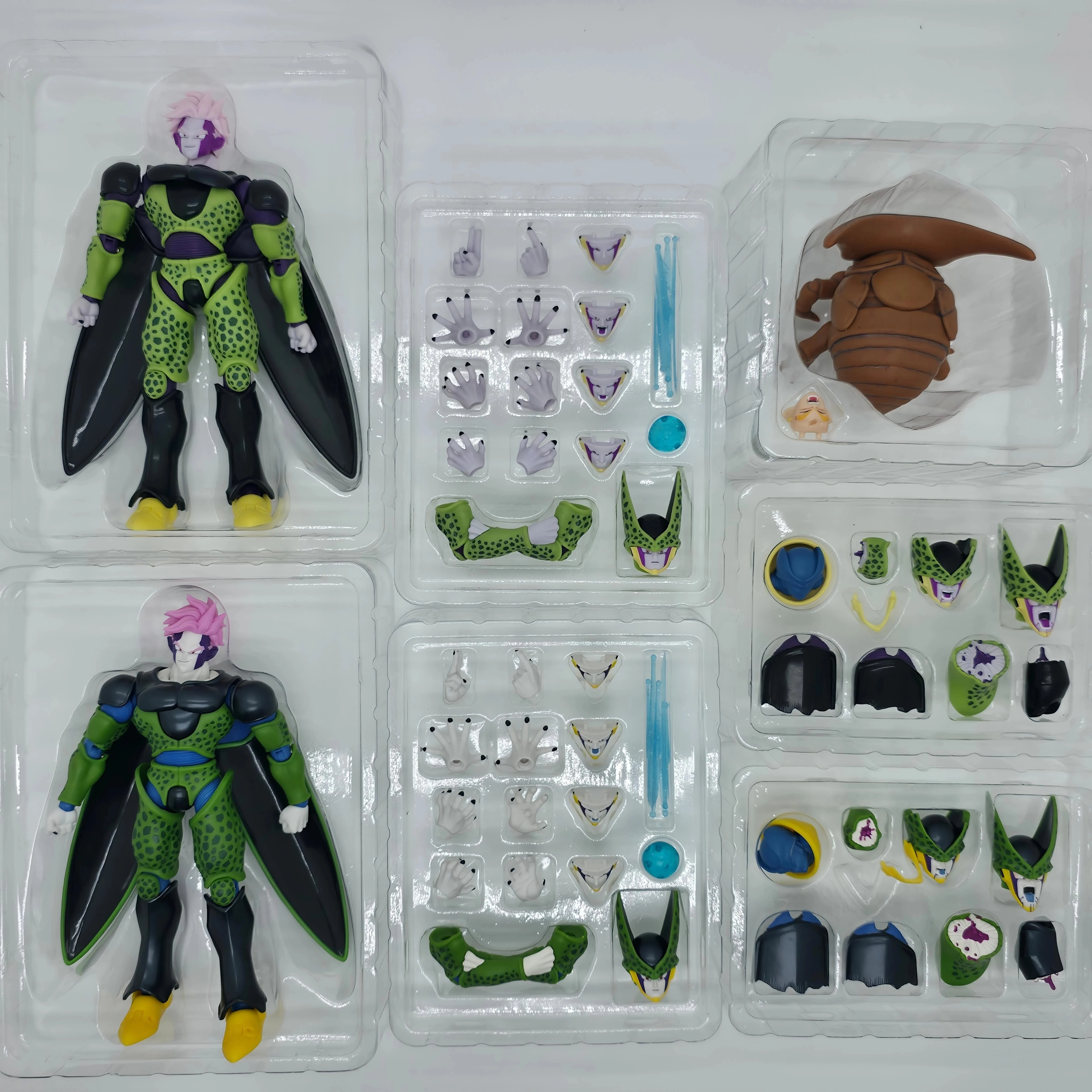 [In Stock!] KW Studio Dragon Ball SHF ''Perfect Mask'' Green Goblin Cell 1/12 Action Figure Anime Character Figure Collection