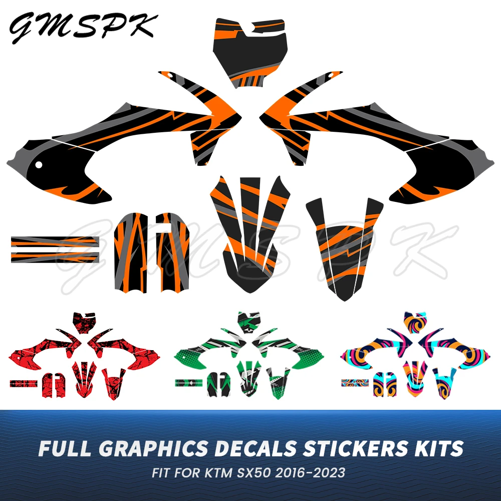 Full Graphics Stickers Decals Kit Motorcycle Fairings Background Fit for SX50 SX 50 50SX 2016-2023 2017 2018 2019 2020 2021 2022