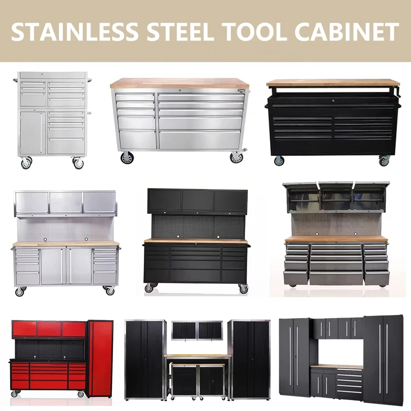 Hot Sale 4Inch High Quality SS Heavy D Uty Tools Cinet Mobile Workbench With Workstation Workshop Storage