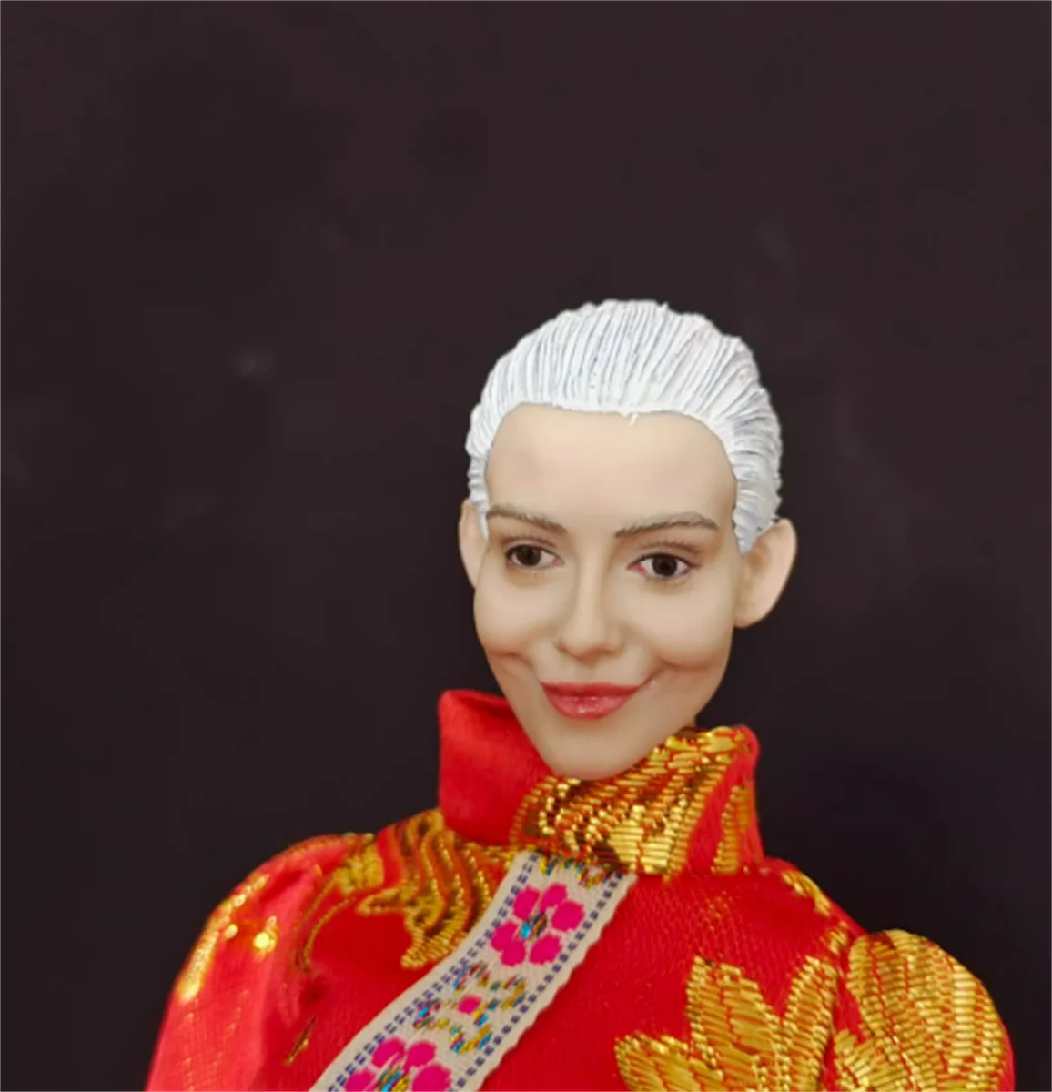 1/6 Scale Head Sculpture White hair Old women Model  Female Soldier Customize Toys For 12 inchPhicen Tbleague figure Toys